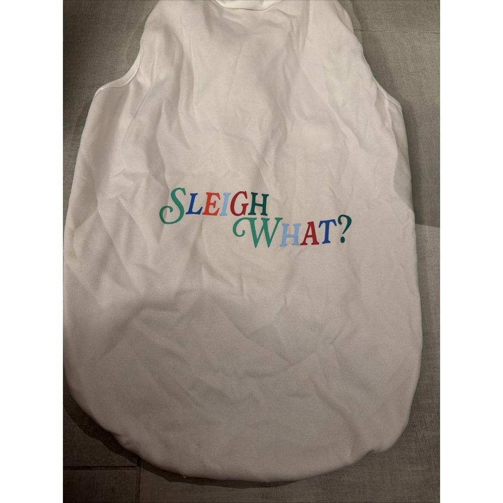 Wondershop Pet Sweatshirt Dog XL Christmas Shirt Sleigh What White Holiday